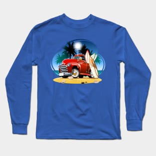 Cartoon retro pickup Long Sleeve T-Shirt